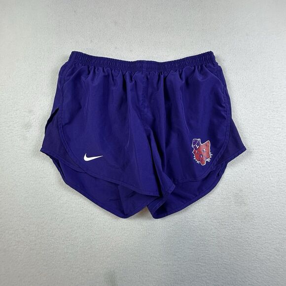 Nike Shorts Womens Size Medium Purple Linfield University Lined Running Shorts - Picture 1 of 13